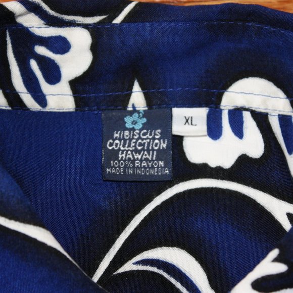 Hibiscus Collection Vintage Hawaiian Floral Shirt - Picture 2 of 4